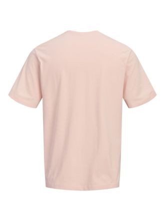 T-SHIRT JACK & JONES JORMONTAUK CHESTIE TEE SS CREW NECK PEACH MELBA