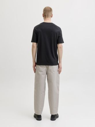 T-SHIRT JACK & JONES JORMONTAUK CHESTIE TEE SS CREW NECK BLACK