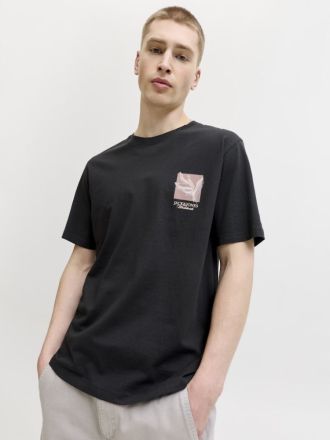 T-SHIRT JACK & JONES JORMONTAUK CHESTIE TEE SS CREW NECK BLACK