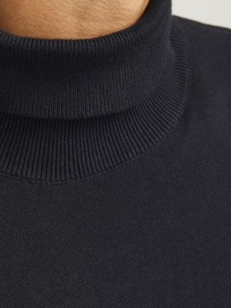 ΖΙΒΑΓΚΟ JACK & JONES JJEBASIC KNIT ROLL NECK BLACK