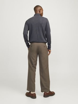 ΖΙΒΑΓΚΟ JACK & JONES JJEBASIC KNIT ROLL NECK DARK GREY MELANGE