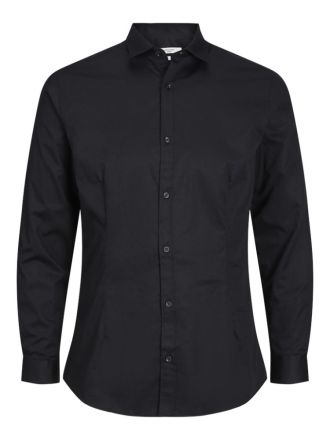 ΠΟΥΚΑΜΙΣΟ JACK & JONES JJPRPARMA SHIRT LS LOOSE FIT PLUS BLACK (ΜΕΓΑΛΑ ΜΕΓΕΘΗ)