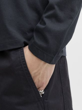 LONG SLEEVE JACK & JONES JJEORGANIC BASIC TEE LS O-NECK NAVY BLAZER