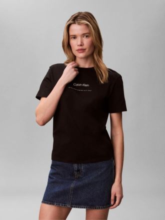 T-SHIRT CALVIN KLEIN TONAL BLACK