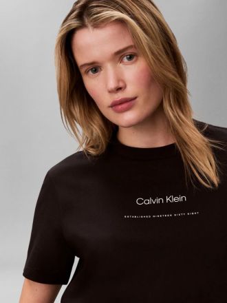T-SHIRT CALVIN KLEIN TONAL BLACK