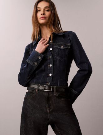 ΠΟΥΚΑΜΙΣΟ CALVIN KLEIN SCULPT TRUCKER SHIRT CK CLASSI CK CLASSIC RINSE