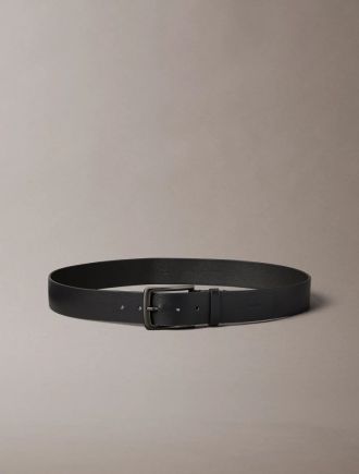 ΖΩΝΗ LEATHER CALVIN KLEIN WARMTH BUCKLE BLACK