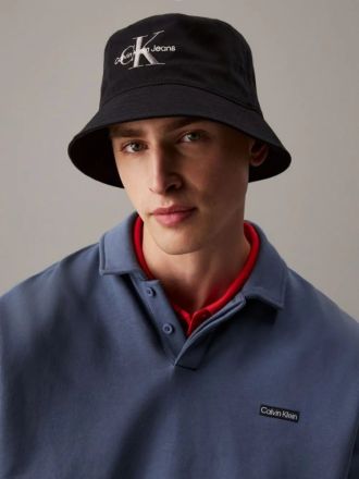 BUCKET HAT CALVIN KLEIN MONOLOGO EMBRODERY BLACK
