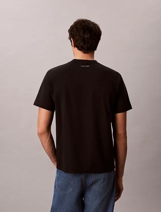 T-SHIRT CALVIN KLEIN SS 20S CALVIN RSRT CURSIVE GRA BLACK