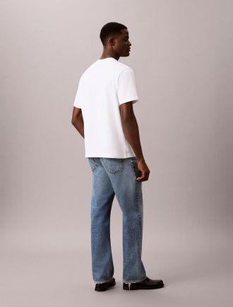 T-SHIRT CALVIN KLEIN SS 20S CALVIN RSRT CURSIVE GRA BRIGHT WHITE