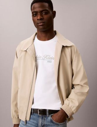 T-SHIRT CALVIN KLEIN SS 20S CALVIN RSRT CURSIVE GRA BRIGHT WHITE