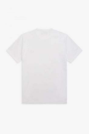 T-SHIRT FRED PERRY RINGER WHITE