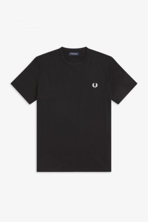 T-SHIRT FRED PERRY RINGER BLACK