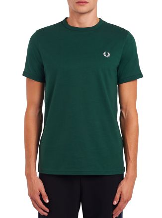 T-SHIRT FRED PERRY RINGER IVY/GREEN