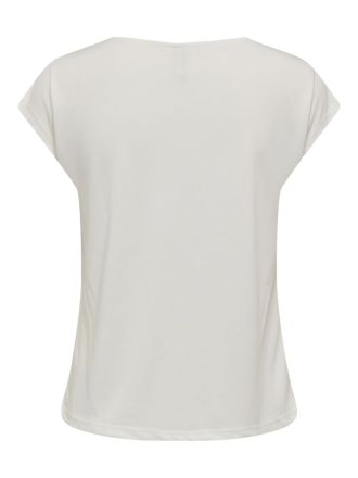V-NECK TOP ONLT FREE S/S MOD. CLOUD DANCER