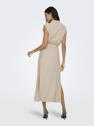 ΦΟΡΕΜΑ ONLY GOA SL LINEN BL SHIRT DRESS OXFORD TAN