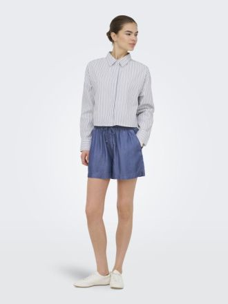 SHORTS ONLY CHARIS LIFE PULL UP SHORTS WVN CC DARK BLUE
