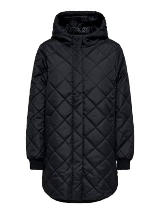 ΜΠΟΥΦΑΝ ONLY ONLJULIET QUILTED HOOD ZIP COAT OTW NOOS BLACK