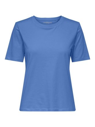 T-SHIRT ONLY HAPPY S/S O-NECK ULTRAMARINE BLUE
