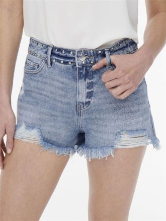 ΤΖΙΝ SHORTS ONLY ONLPACY HW STUDDED DNM MEDIUM BLUE