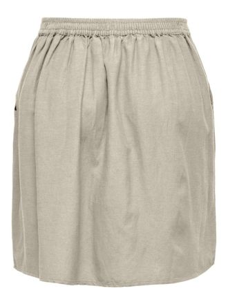 SKIRT ONLY ONLKERRY MW SHORT BUT LINEN BL SKIRT PNT BEIGE
