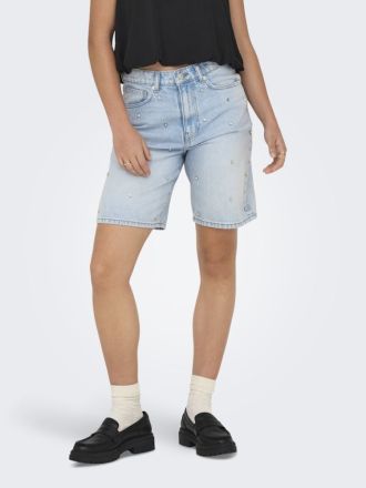 ΒΕΡΜΟΥΔΑ ΤΖΙΝ ONLY HOPE HW RHS LOOSE LONG LIGHT BLUE DENIM