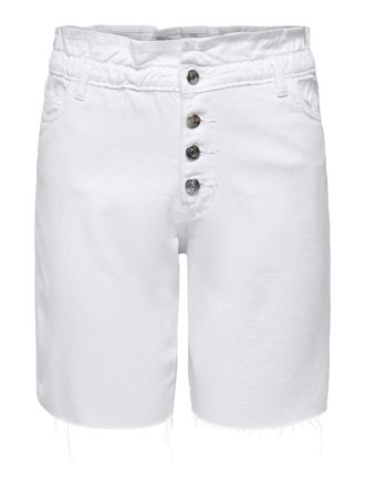 SHORTS ONLY ONLCUBA LIFE HW PB LONG COL L SHORTS WHITE