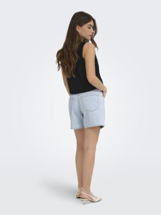 ΓΥΝΑΙΚΕΙΟ SHORTS ONLY PHINE LIFE LIGHT BLUE BLEACHED DENIM