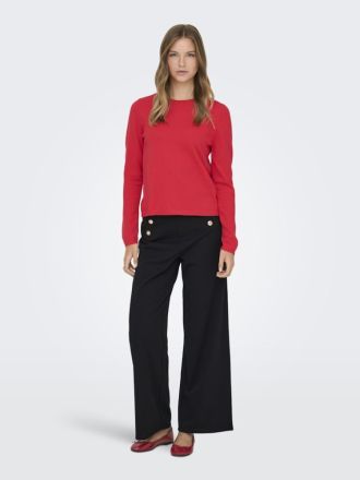 ΠΑΝΤΕΛΟΝΙ ONLY ONLTILDA LIFE 6-BUTTON PANTS BLACK