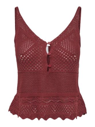 TOP ONLY LISON SL PEPLUM TOP KNT SPICED APPLE