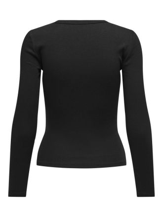 TOP ONLY EASY L/S JRS BLACK