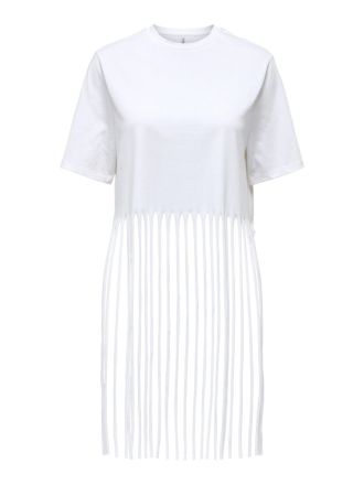 TOP ONLY ZINNA S/S FRINGE TOP BOX JRS BRIGHT WHITE