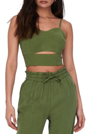 CROP TOP ONLY MAGO LIFE STRAP OLIVE BRANCH