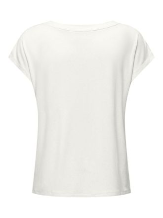 TOP ONLY RILLA S/S V-NECK CLOUD DANCER WHITE
