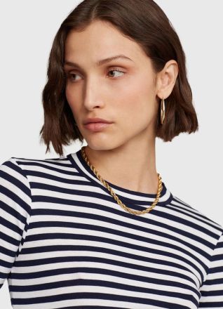ΓΥΝΑΙΚΕΙΑ ΜΠΛΟΥΖΑ POLO RALPH LAUREN 6/15 L/S CLASSICS CRUISE NAVY/WHITE