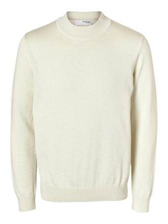 ΖΙΒΑΓΚΟ SELECTED SLHROBERT LS KNIT MOCK NECK TOFU