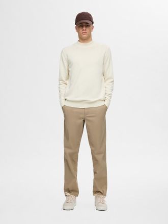 ΖΙΒΑΓΚΟ SELECTED SLHROBERT LS KNIT MOCK NECK TOFU