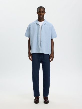 ΠΑΝΤΕΛΟΝΙ SELECTED SLM172-SLIMTAPE BRODY LINEN BLD DARK SAPHIRE
