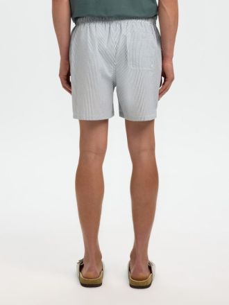 ΜΑΓΙΟ SELECTED SLHCOOPER-SEERSUCKER SWIMSHORTS BLUE MIRAGE