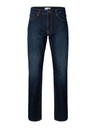 ΤΖΙΝ SELECTED SLM196-STRAIGHT CLEO FLEX DB 615 JNS NOS DARK BLUE DENIM
