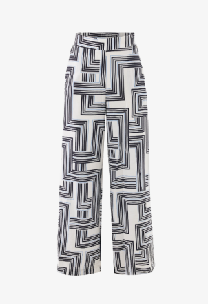 ΠΑΝΤΕΛΟΝΙ MEXX MULTICOLOR STRIPES WHITE