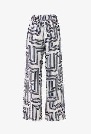 ΠΑΝΤΕΛΟΝΙ MEXX MULTICOLOR STRIPES WHITE