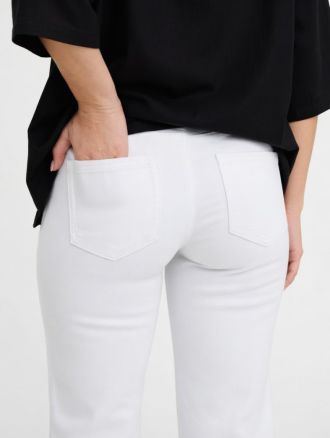 ΤΖΙΝ ONLY BLUSH MID STRAIGHT DNM WHITE