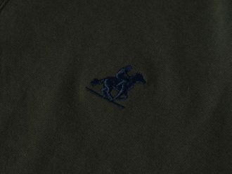 LONG-SLEEVE POLO SHIRT U.S. GRAND POLO EQUIPMENT & APPAREL GREEN
