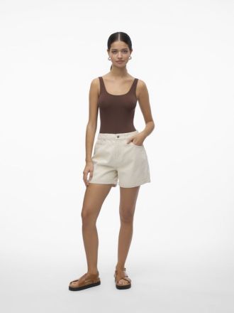 SHORTS VERO MODA 10279493 VMZURI HR LOOSE DENIM SHORTS MIX GA NOOS ECRU