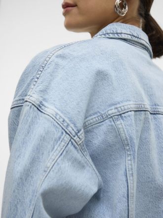 OVERSIZE DENIM JACKET VERO MODA TESSA LS LIGHT BLUE