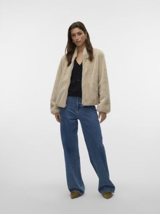 JACKET ΓΟΥΝΑ VERO MODA VMSONJALIGA SHORT JACKET GA BOO OATMEAL