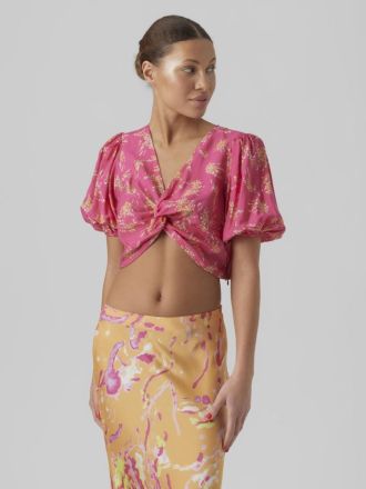 TOP VERO MODA VMHIA ANEA 2/4 SHORT TOP WVN CE PINK
