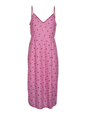 DRESS VERO MODA VMSONEY LACE SINGLET CALF DRESS WVN PINK