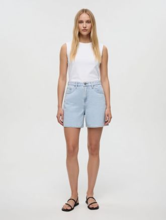ΓΥΝΑΙΚΕΙΟ SHORTS ONLY PHINE LIFE LIGHT BLUE BLEACHED DENIM